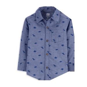 Carter's Button Up Shirt with Dinosaurs Design